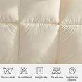 thumbnail image 6 of Weighted Blanket Twill Size (60"x80"), Breathable Heavy Blanket Microfiber Material Bedding Comforter, Down Alternative Comforter Machine Washable, Beige, 6 of 7