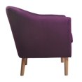 thumbnail image 3 of Nathaniel Home Chaise de baignoire Jason en tissu violet, 3 of 5