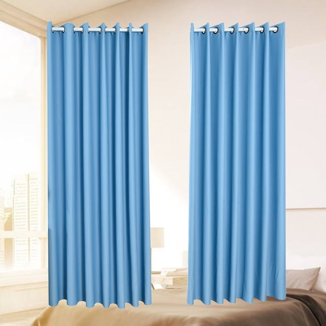 COOPHYA Lot de 2 Rideaux Occultants Portables Bleus pour Protection contre le Soleil 7.9x3.9in