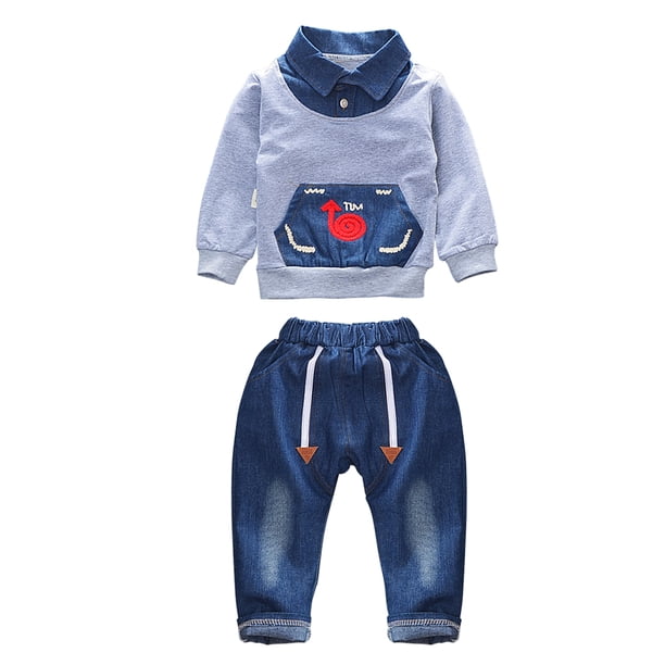 Traje de ocio para niños de primavera y otoño, niños y niñas