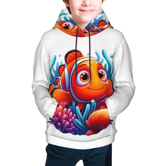 Finding Nemo Boys Girls Hoodies Fashion Graphic Hooded Sweatshirt Casual Pullover Outwear for Kids Youth