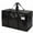 Black, variant on Compact Home Textile Storage Organizer with Handle and Zip Closure for Versatile Use in Closets Attics Dorms Polyester Material Great for Organization and Travel