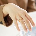 thumbnail image 7 of Stainless Steel Chain Ring Gold Plated For Women US Ring Size 6 7 8 9 10 11 Jewelry Elegant Gift For Her Today, 7 of 7