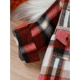 thumbnail image 5 of hirigin Kids Girls Plaid Shirt Jacket Autumn Casual Button Up Jackets Coat for Toddler Baby Outwear, 5 of 8