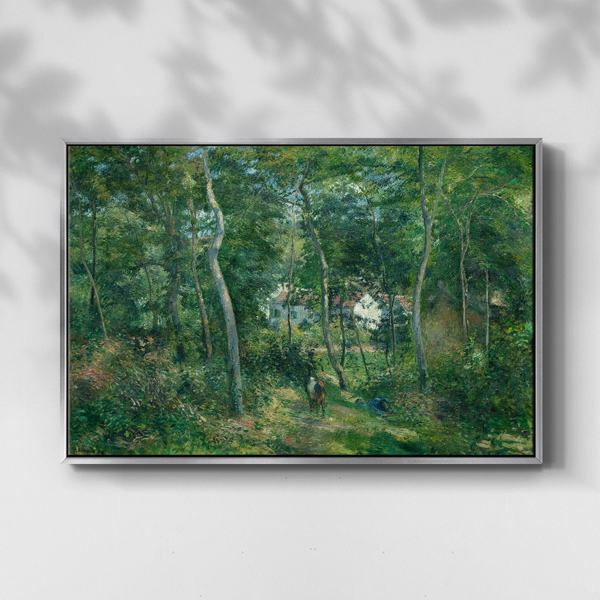 Vintage Landscape-XXX By Wexford Home Framed in Silver Wood Gallery Wrapped Canvas 25 in. x 37 in.