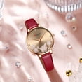 thumbnail image 4 of Curren Luxury Brand Women's Watches With Rhinestone And Flower Dial Quartz Leather Strap Charm Wristwatches For Ladies - Quartz Wristwatches, 4 of 6