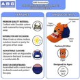 thumbnail image 3 of Gorro de béisbol para niños pequeños con diseños variados de animales Critter, gorro para niños y niñas de 2 a 4 años Accesorios ABG  Sombreros, 3 of 6