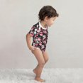 thumbnail image 4 of Balery Rose Flowers Pattern Baby Climbing Clothes Infant Bodysuit Cute Infant Bodysuit Baby Romper-9M, 4 of 7