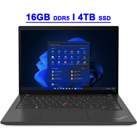 Lenovo ThinkPad P14s Gen 4 Premium Mobile Workstation Laptop 14" FHD+ IPS AMD Hexa-core Zen 4 Ryzen 5 PRO 7540U 16GB DDR5 4TB SSD Backlit USB4 USB-C Win11Pro Black