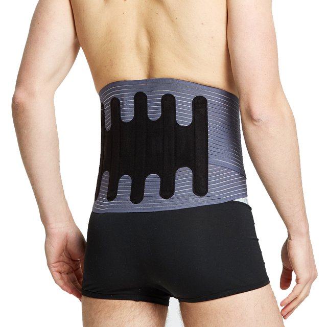 ZHaobin Back Support Belt Lumbar Brace Back Brace Waist Support with Removable Double Pull Strap, Pads And Steel Splints (XXL)