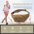 thumbnail image 2 of Cartera de lona, bolso deportivo multifuncional a la cintura, 2 of 5
