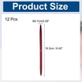 thumbnail image 2 of Uxcell Slim Metal Ballpoint Pen, 12Pcs Black Ink 1mm Medium Point Pen Metallic Retractable Lightweight Smooth Writing Pens for Business Office Wedding Guest Book, Wine Red, 2 of 7