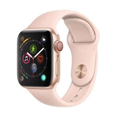 Apple Watch Series 4 (GPS + Cellular) (Renewed) (Pink Sport, 40mm)