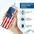 thumbnail image 5 of QualityPerfection 16 oz Can Cooler Sleeves ( 2 Unit ) 4mm Neoprene Blank Beer Drink Coolies, Thermocoolers 16 ounce Tall Boy (2, USA Waving Flag ), 5 of 6
