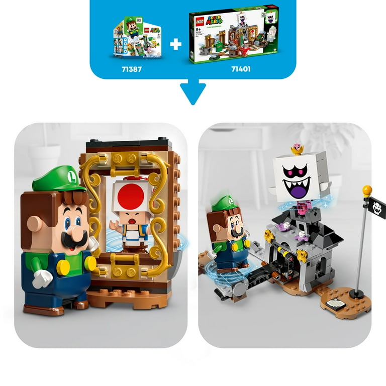 Luigi's Mansion Big W Lego Luigi HOT Mario Bros Lego Luigi