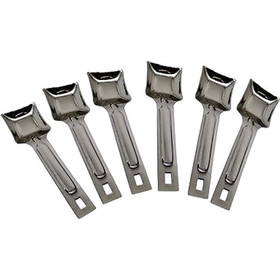 iKonbi Stainless Steel Set of 6 Canister Spoons for Home and Kitchen 13.5x3 cm 130 Gram