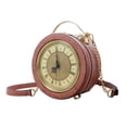 thumbnail image 2 of freneci Clock Purse Crossbody Bag Handbag Gift for Mom Girlfriend Women Shoulder Bag Pink, 2 of 8