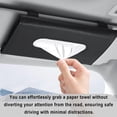 thumbnail image 6 of GoXteam Car Tissue Holder, Car Kleenex Holder for Visor & Backseat, Napkin Dispenser for Sun Visor and Backseat, Leather Accessory, Black, 6 of 7