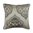 thumbnail image 1 of Cushion Cover, Grey 26"x26" (65x65 cm) Euro Shams, Jacquard Damask Throw Pillows For Couch, Damask Pattern Contemporary Style - Grey Damask Galore, 1 of 3