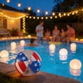 thumbnail image 4 of EGNMCR Independence Day PVC Thickened Inflatable Beach Ball For Water Pool Parties Plastics ball, 4 of 5