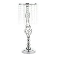 thumbnail image 2 of Crystals Candles Holder Table Wedding Wedding Dinner Flower Vase Candlesticks Silver 70cm, 2 of 9