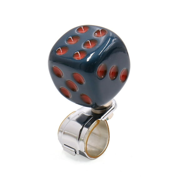 Blue Dice Shape Design Steering Wheel Spinner Knob Power Handle for Auto Car