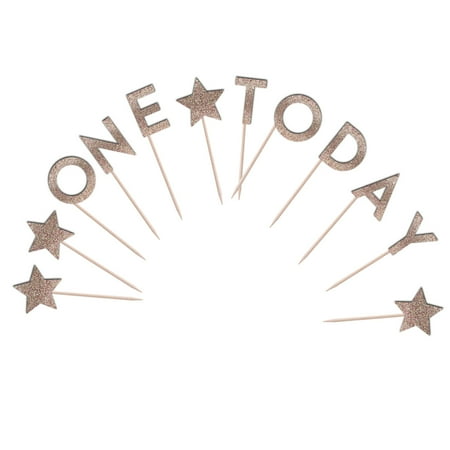 One Today Cupcake Toppers Glitter Cardstock Set of 12 pcs