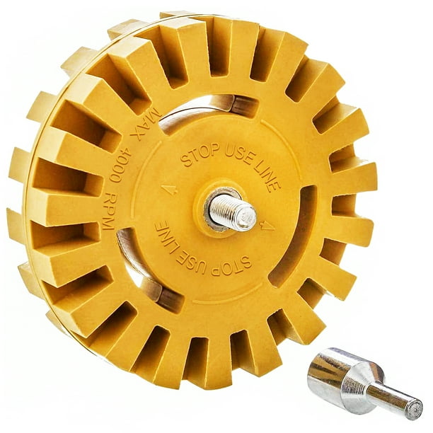 CANOPUS Decal Remover Eraser Wheel Adhesive, Pinstripe, Sticker