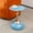Blue, variant on Lisonu Mermaid Tail End Table, 21.3" H Modern Round Metal Side Table, Blue Accent Pedestal Table with Tray Top for Living Room, Small Spaces, Indoor & Outdoor Use