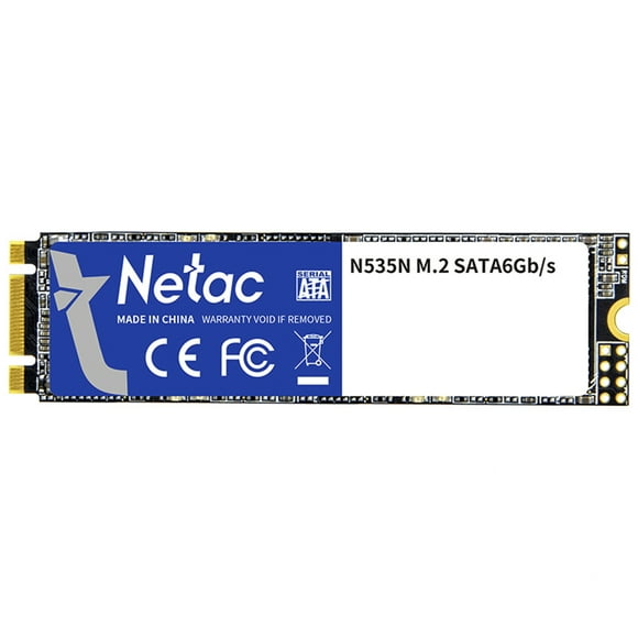 Netac N535N 128GB SSD Sound State Drive M.2 2280 Interface de Transmission à Grande Vitesse Support de Compensation de Commande Large Compatibilité