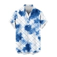 thumbnail image 5 of Gamivast Men's Tie Dye Button Down Shirts Short Sleeve Abstract Print Beach Tops Lightweight Breathable Casual Summer Vacation Hawaiian Blouse, 5 of 6
