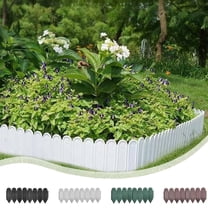 Garden DealsFwttom Landscape Edging - Short Garden Fencing Plastic Flexible Decorative Landscape Garden Edging Border Garden Fencing Maintenance for Lawn Flower Bed Yard