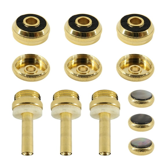 Worgeous Trumpet Repair Kit Golden Metal 1 Set 5.04X2.56X0.87In