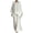 White, variant on Women's Cotton Linen 2-Piece Set, Batwing Sleeve Loose Top and Wide Leg Palazzo Pants, Solid Color Casual Outfit for Summer, Travel, and Minimalist Fashion-Dark Gray