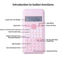 thumbnail image 2 of Scientific Calculators for Students, 240 Functions 2-Line Standard Scientific Calculator, Cute School Office Supplies，Math Calculator for School (Pink), 2 of 6