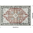 thumbnail image 2 of 2x3 Rug for Entryway, Indoor Front Door Mats Entrance, Small Rugs Washable for Kitchen Bedroom Non Slip, Red, 2 of 6