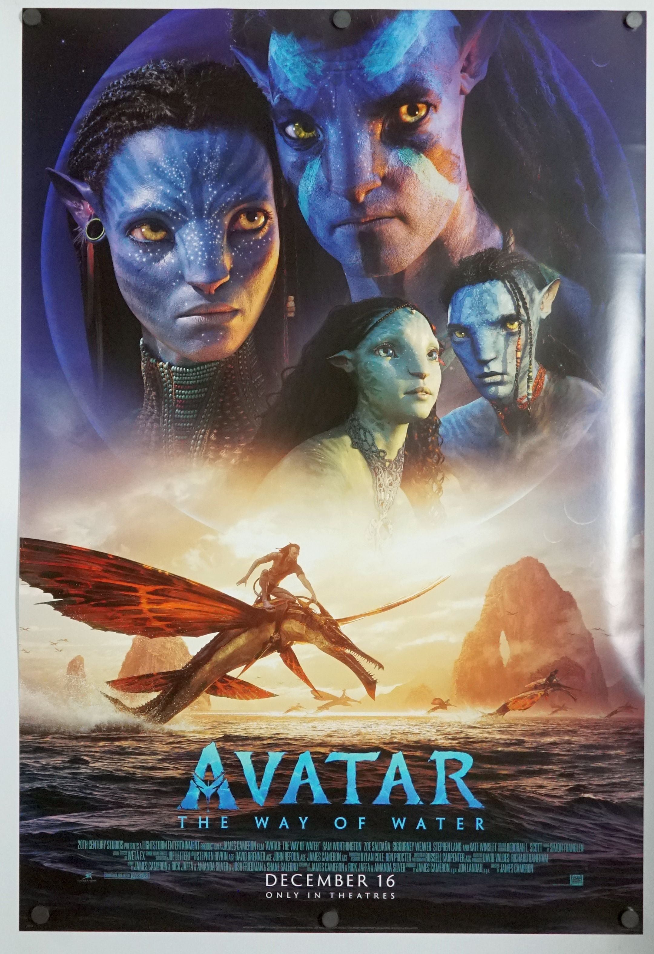 Avatar The Way Of Water Original Theatrical Movie Poster 27x40 2 Avatar The Way Of Water Original Theatrical Movie Poster 27x40 2