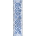 thumbnail image 3 of JONATHAN Y MODERN PERSIAN 2 x 8 Runner Rug, Vintage Moroccan Traditional - Blue/Ivory, MDP101E-28, 3 of 10