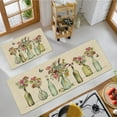 thumbnail image 4 of Spring Farmhouse Flowers Vase Kitchen Rugs and Mat Set of 2,Watercolor Floral Kitchen Mats for Floor, Seasonal Kitchen Sink Decor Doormat+Runner Rug, 4 of 6