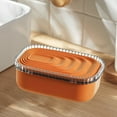 thumbnail image 4 of Qholemyo Factory Direct European Printing Soap Box Bathroom Household With Lid Connected Draining Soap Container Soap Holder Soap Dish, 4 of 6