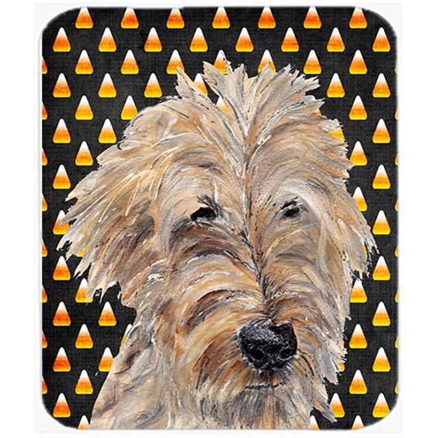 7.75 x 9.25 In. Goldendoodle Halloween Candy Corn Mouse Pad, Hot Pad or Trivet