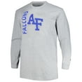thumbnail image 2 of Men's Profile Gray Air Force Falcons Big & Tall Mascot Long Sleeve T-Shirt, 2 of 3