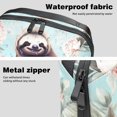 thumbnail image 4 of Sloth Waterproof Oxford Fabric Storage Case with Charger Pouch, Small Portable Storage Box, and Cable Organizer Travel - 5.9x9.44x3.14 in, 4 of 6