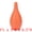 Orange, variant on Unique Bargains Ribbed Ceramic Small Boho Decorative Vase Yellow 3"L x 3"W x 6.5"H