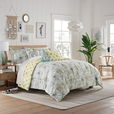 waverly spree mapped out reversible comforter se