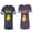 Men Navy / Women Purple, variant on Better Half Matching Couple Cotton Jerseys (Men Navy / Women Black) (Men S / Women S)