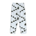 thumbnail image 5 of Naloa Sea Turtle Print Women’s Ultra-Soft Comfy Pajama Lounge Pants with Pockets & Drawstring, 5 of 8