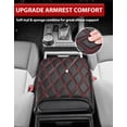 thumbnail image 3 of KBH Center Console Cover for 2024-2026 Toyota Tacoma & 2025 2026 Toyota 4Runner, Anti-Scratch Leather Middle Console Armrest Lid Cover Cushion Pad, 3 of 8
