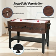 FUNTOK 3 in 1 Multi Game Table, Game Table for Game Room, Game Table with Billiards, Football, Table Tennis