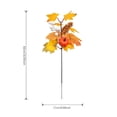 thumbnail image 3 of Fall Artificial Floral Arrangement with Maple Leaves and Pumpkins Thanksgiving Harvest Table Centerpiece Decor for Home Shelf Mantel Plastic Faux Flower Sprig for Vase Filler and Autumn, 3 of 6